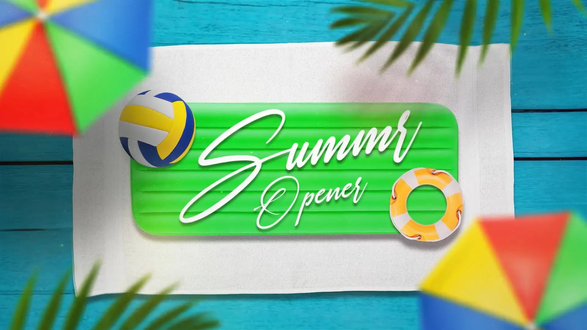 Summer Text Logo I Summer Intro Opener